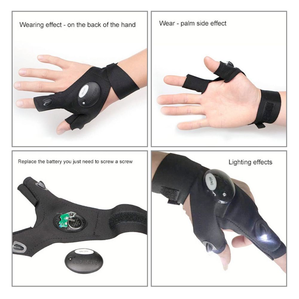 Flash Light LED Gloves