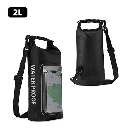 2L Swimming Dry Bag Touch Screen Outdoor Waterproof Shoulder Kayak