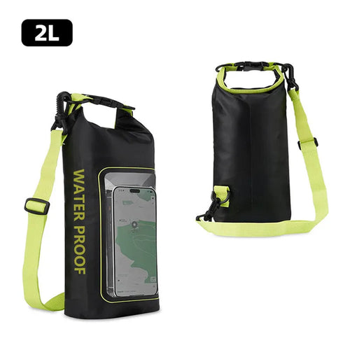 2L Swimming Dry Bag Touch Screen Outdoor Waterproof Shoulder Kayak