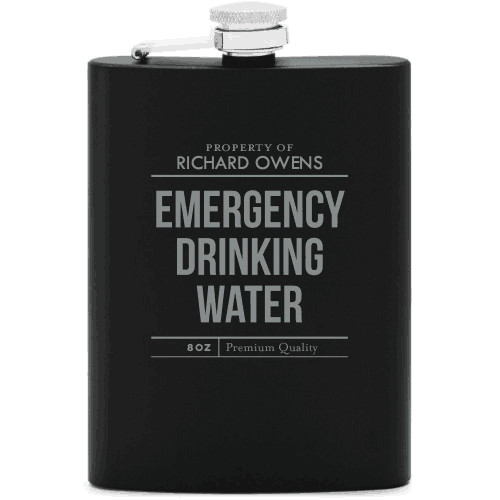 Emergency Water Flask Personalized Flask Gifts For MEN