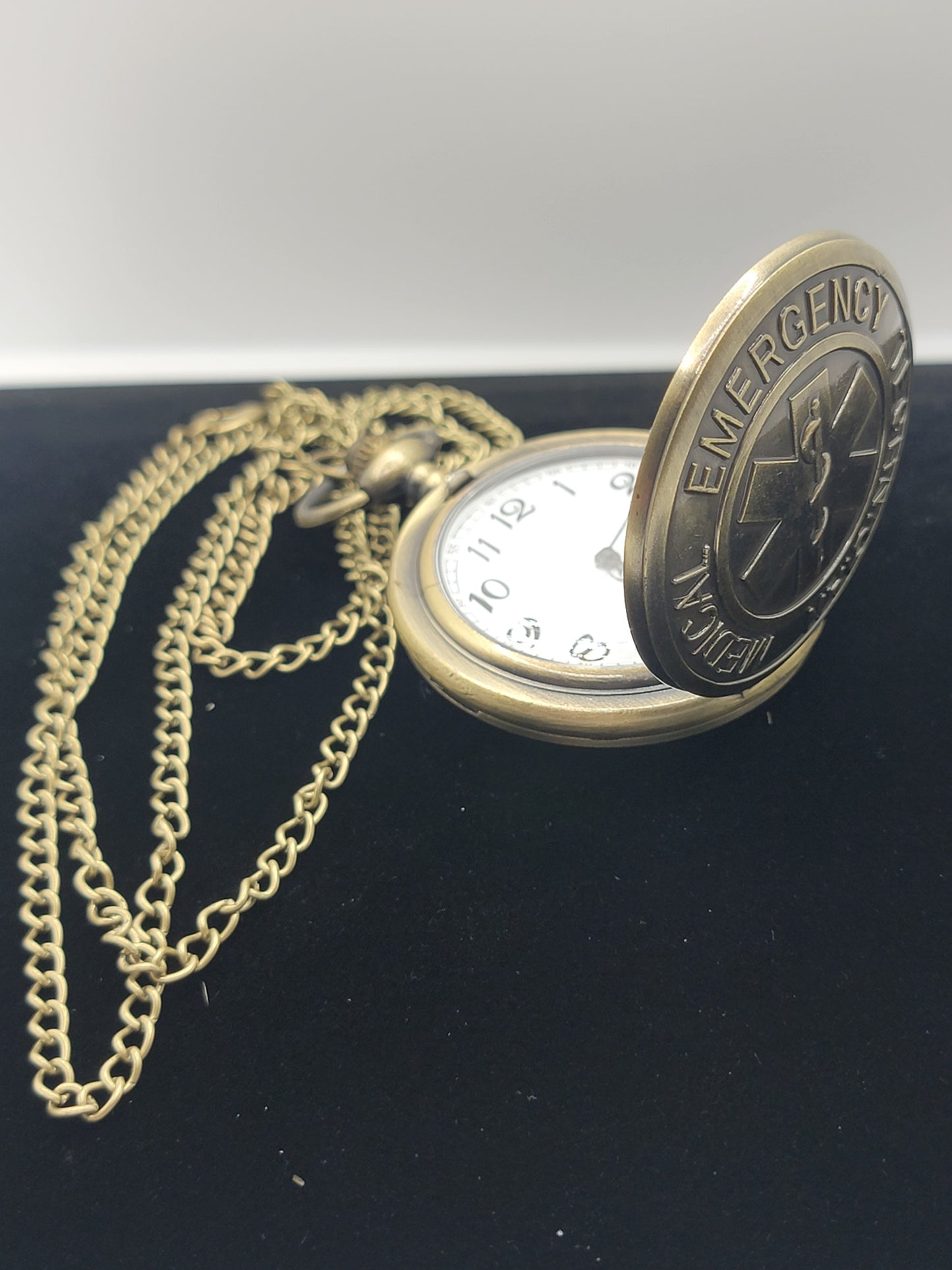 Full Hunter Bronze Emergency Medical Technician (EMT) Pocket Watch