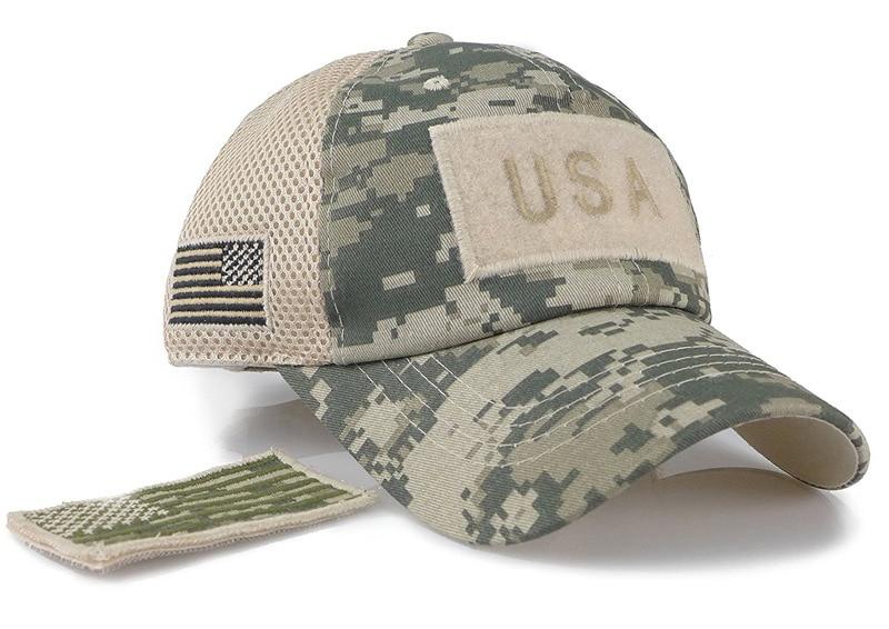 Tactical Camouflage Baseball Caps Men Summer Mesh Military Army Caps