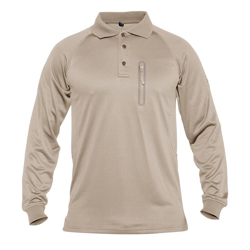 Long Sleeve Polo Shirts Mens Tactical Military