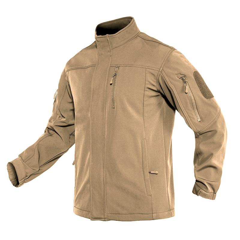 Soft shell Tactical  Jacket Mens Warm Military Waterproof Fleece